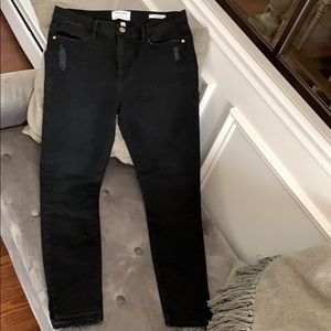 FRAME denim Le High Skinny black jeans sz29 (run very small, more like 27)